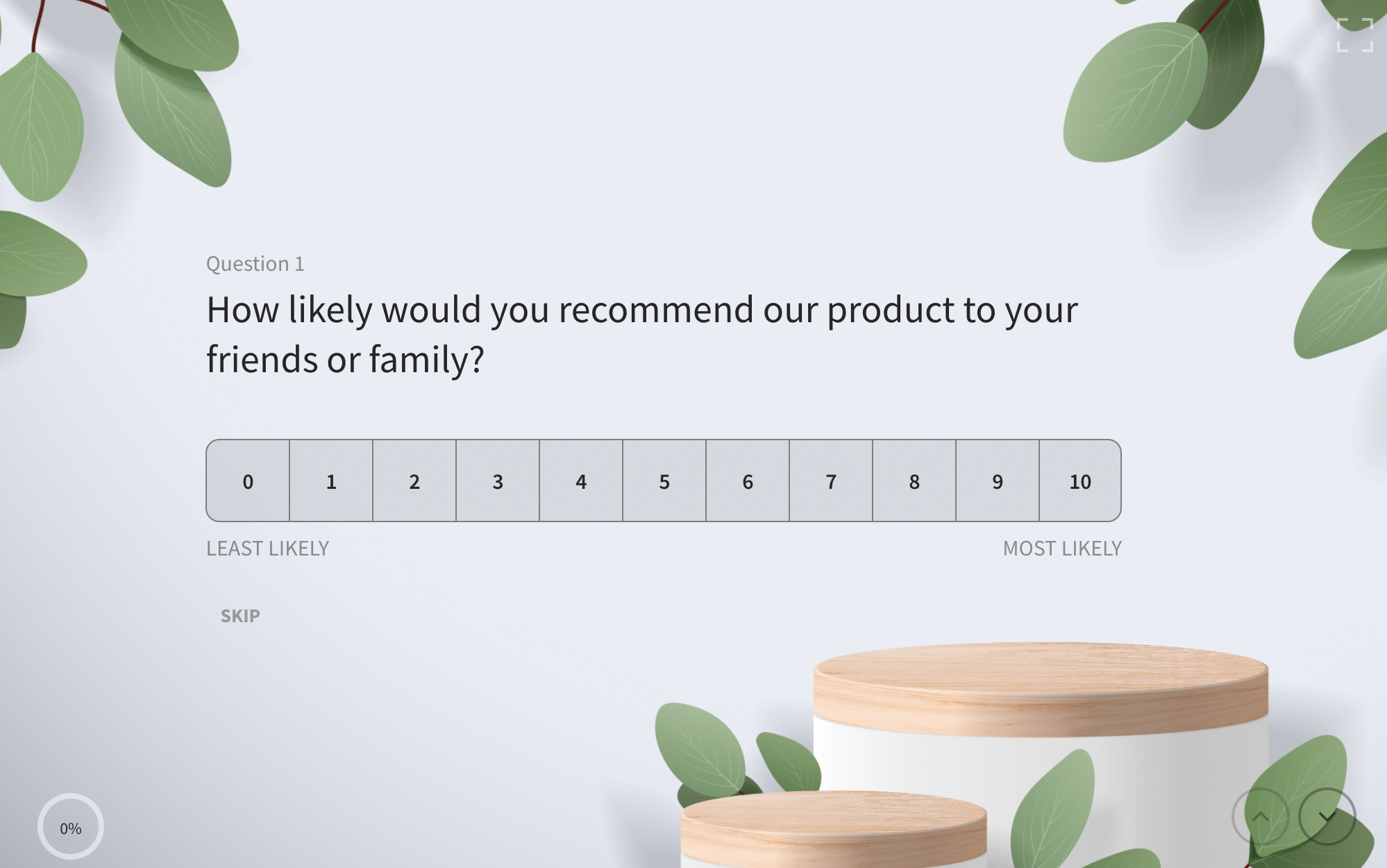 product survey question